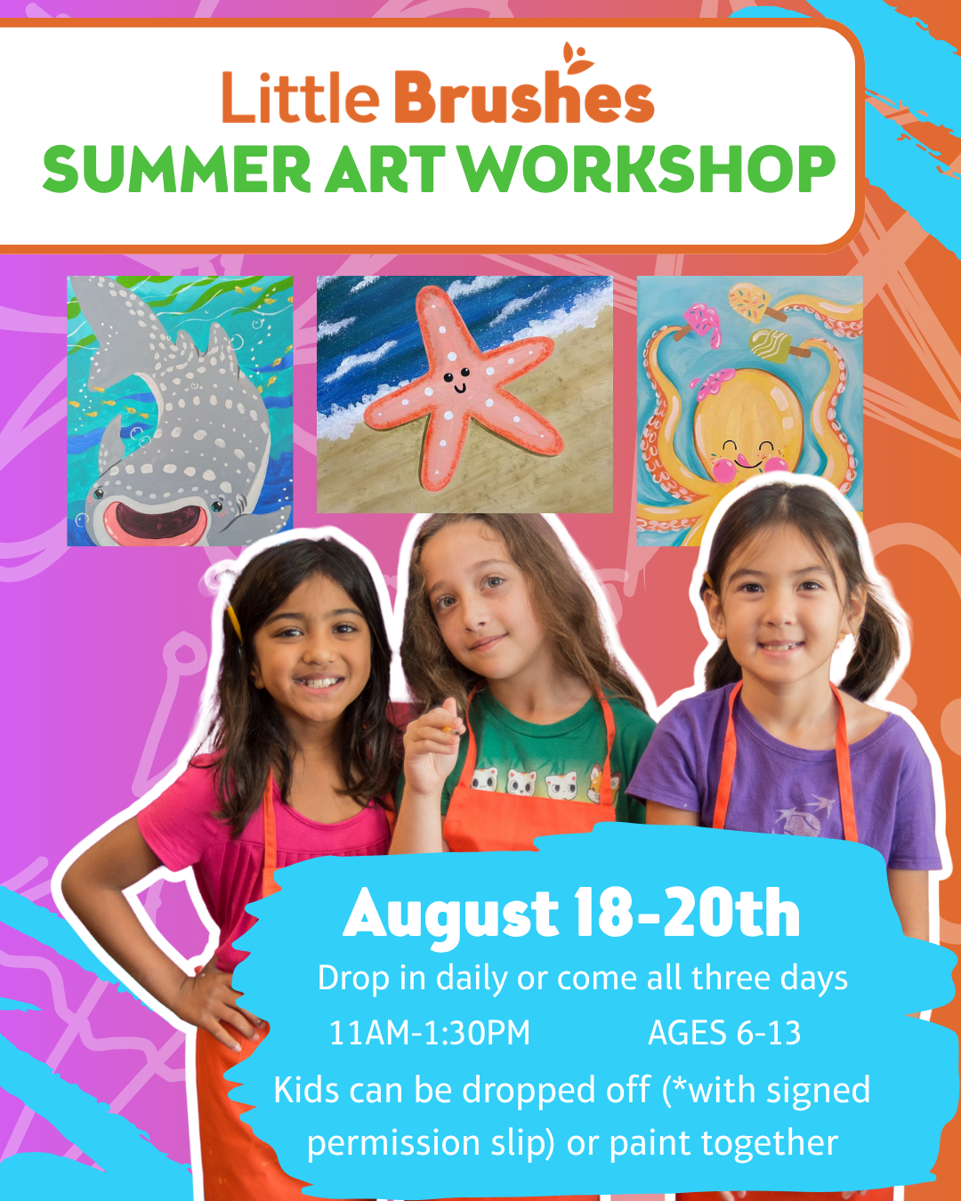 3 Day Kid's Summer Workshop (Tuesday- Thursday)